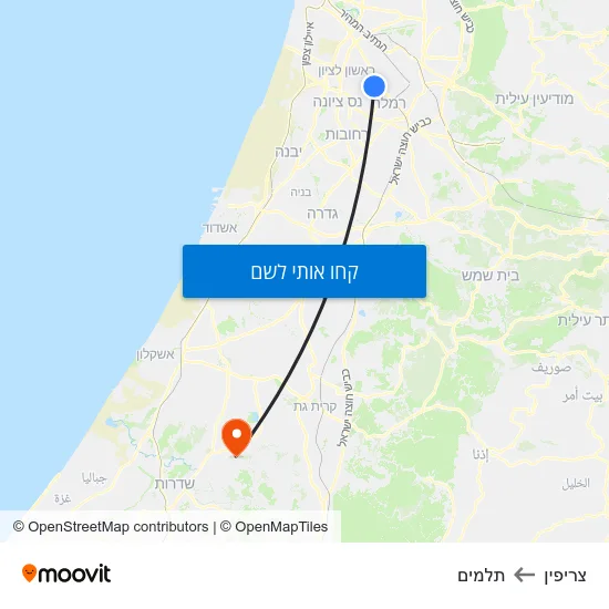 מפת צריפין לתלמים