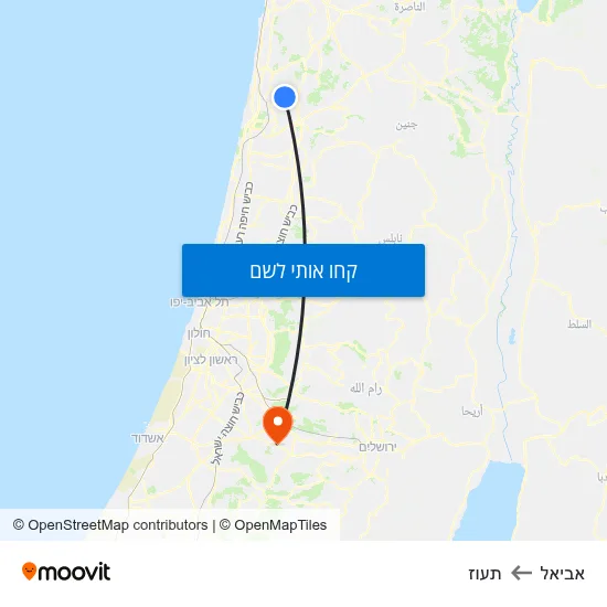 מפת אביאל לתעוז