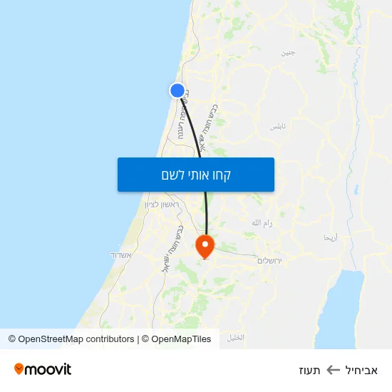מפת אביחיל לתעוז