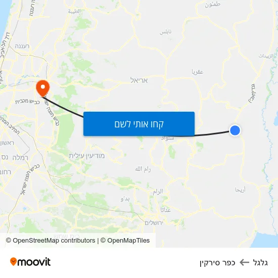 מפת גלגל לכפר סירקין