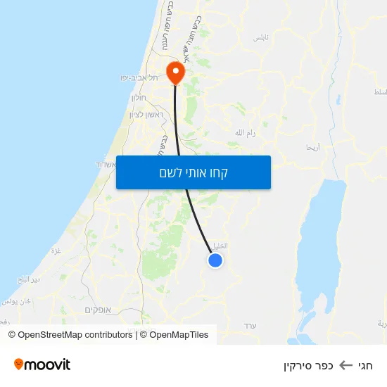 מפת חגי לכפר סירקין