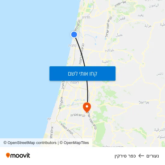 מפת נעורים לכפר סירקין