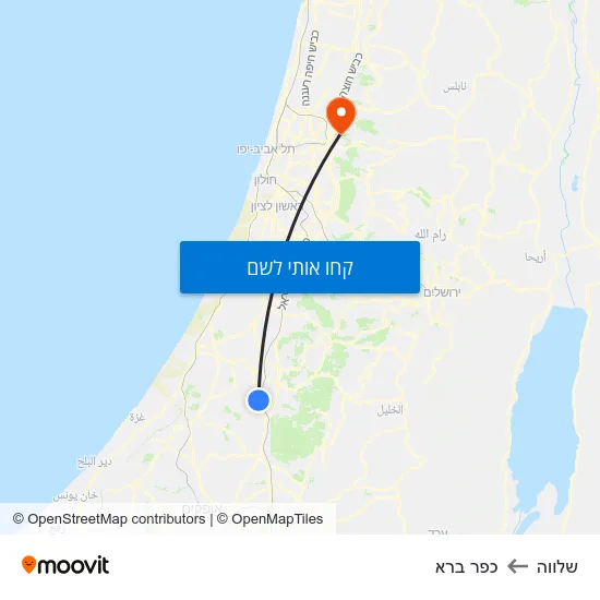 מפת שלווה לכפר ברא