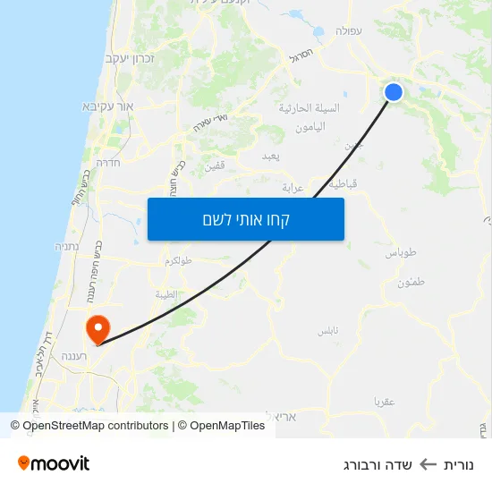 מפת נורית לשדה ורבורג