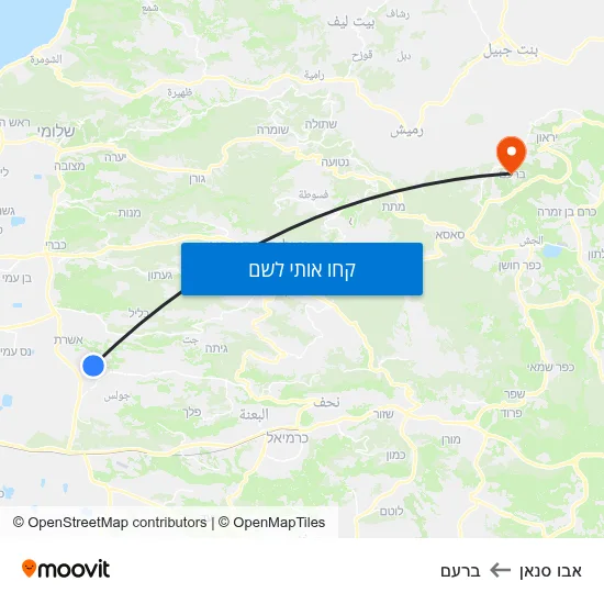 מפת אבו סנאן לברעם