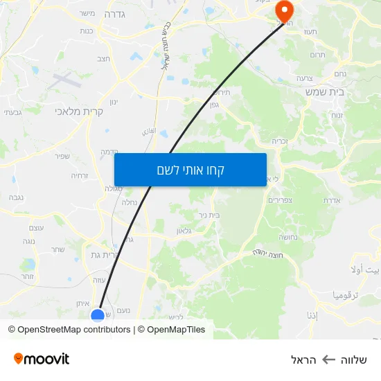 מפת שלווה להראל