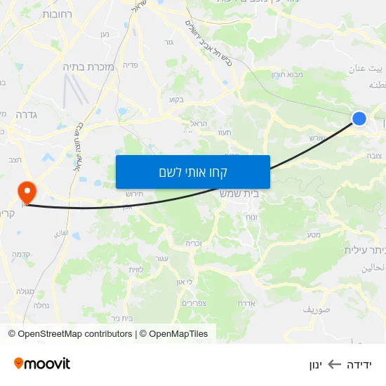 מפת ידידה לינון