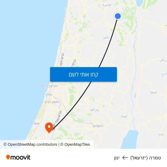 מפת טמרה (יזרעאל) לינון