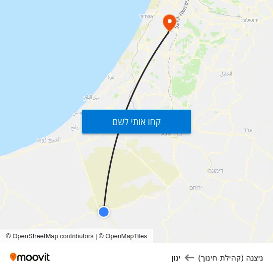 מפת ניצנה (קהילת חינוך) לינון
