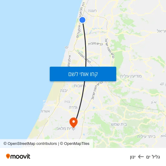 מפת גליל ים לינון
