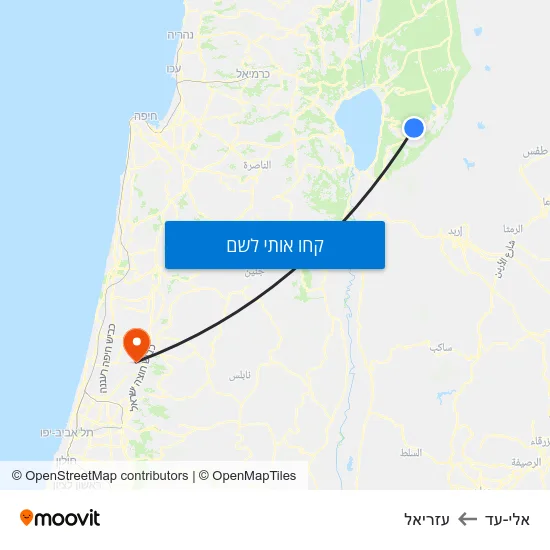 מפת אלי-עד לעזריאל