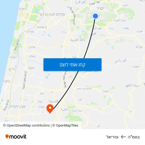 מפת בסמ"ה לעזריאל
