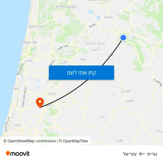 מפת נורית לעזריאל