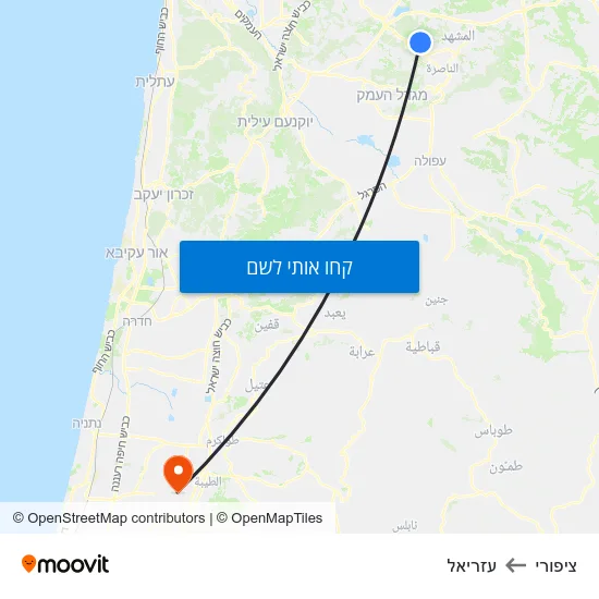 מפת ציפורי לעזריאל