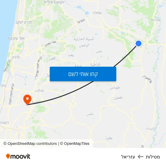 מפת מסילות לעזריאל