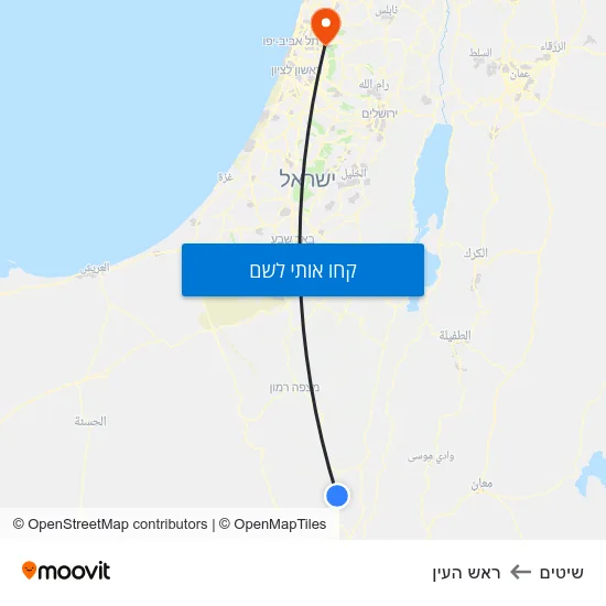 מפת שיטים לראש העין