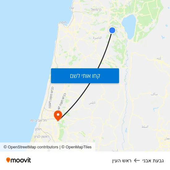 מפת גבעת אבני לראש העין