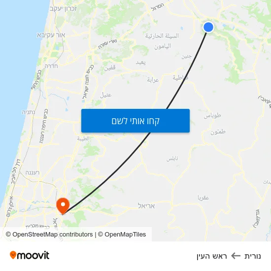 מפת נורית לראש העין