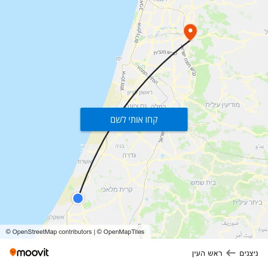 מפת ניצנים לראש העין