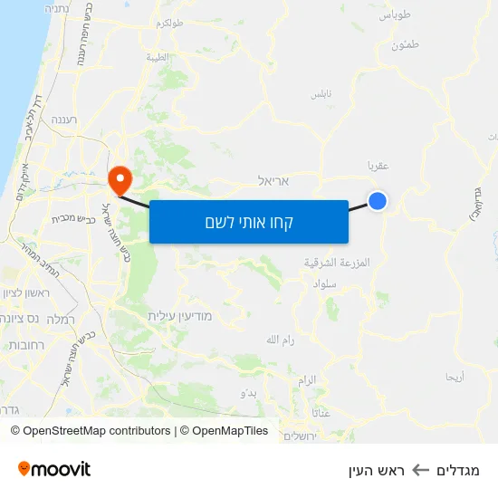 מפת מגדלים לראש העין