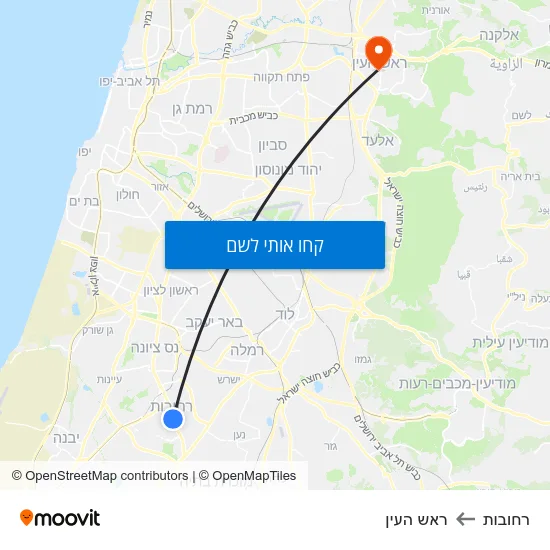 מפת רחובות לראש העין