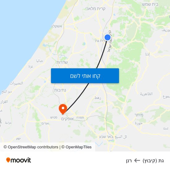מפת גת (קיבוץ) לרנן