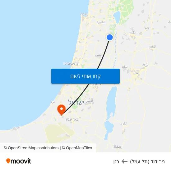 מפת ניר דוד (תל עמל) לרנן