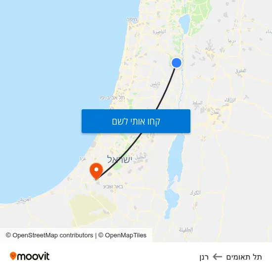מפת תל תאומים לרנן