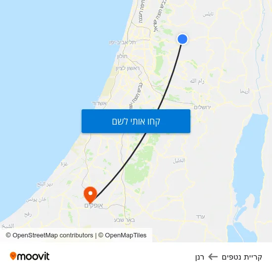 מפת קריית נטפים לרנן