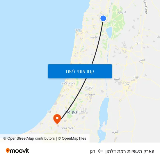 מפת פארק תעשיות רמת דלתון לרנן