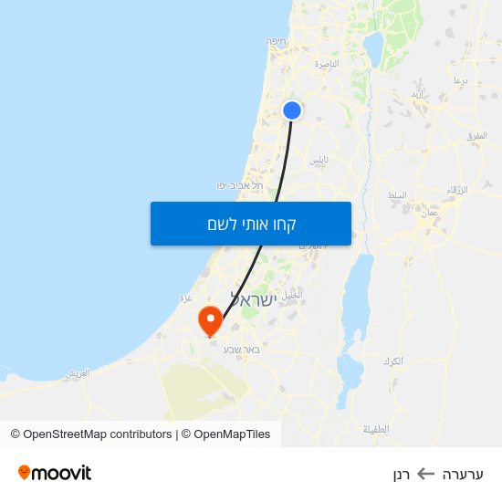 מפת ערערה לרנן