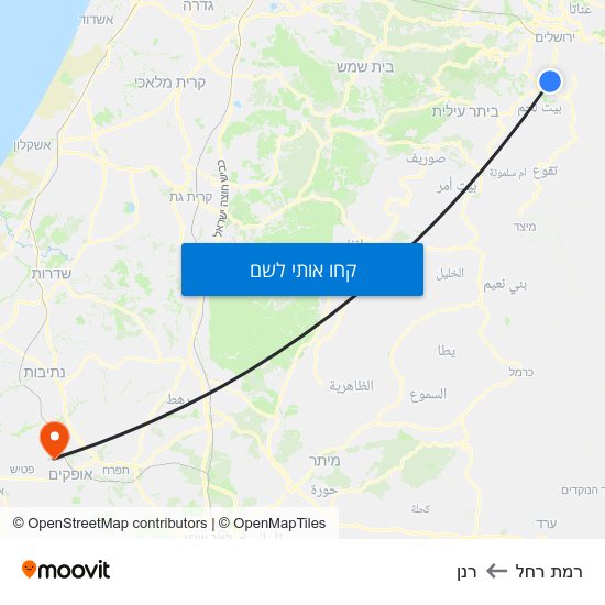 מפת רמת רחל לרנן