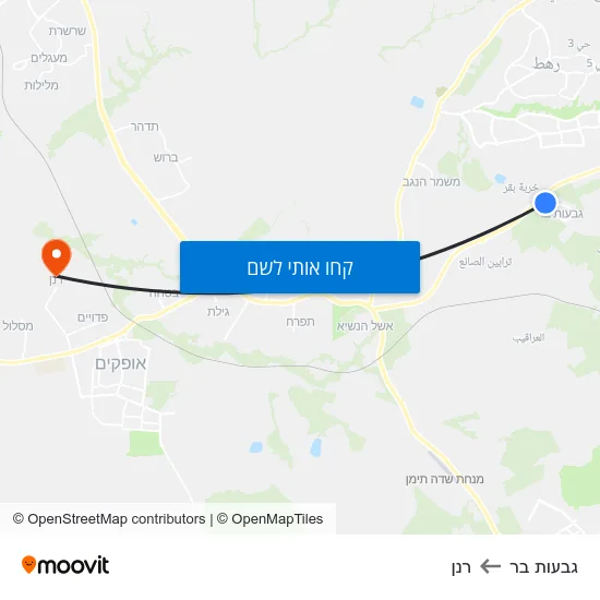מפת גבעות בר לרנן