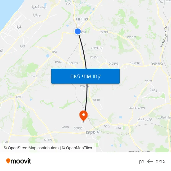 מפת גבים לרנן