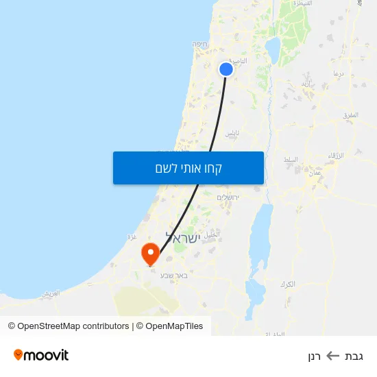מפת גבת לרנן