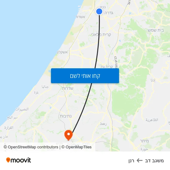 מפת משגב דב לרנן