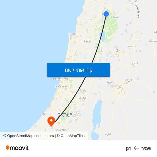 מפת שמיר לרנן