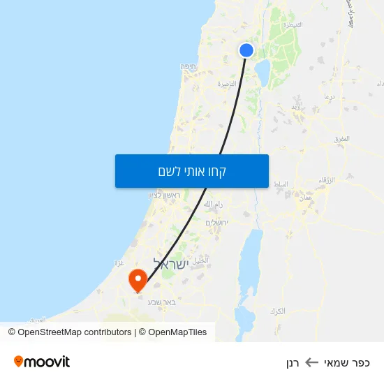 מפת כפר שמאי לרנן