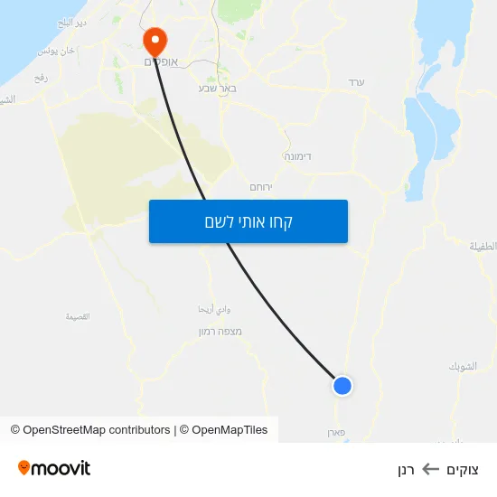 מפת צוקים לרנן