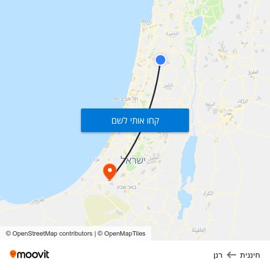 מפת חיננית לרנן