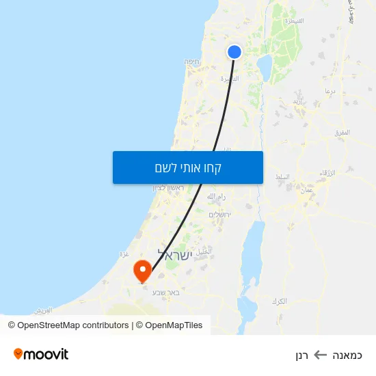 מפת כמאנה לרנן