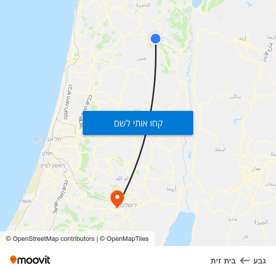 מפת גבע לבית זית