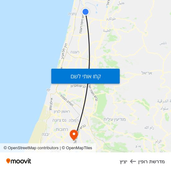 מפת מדרשת רופין ליציץ