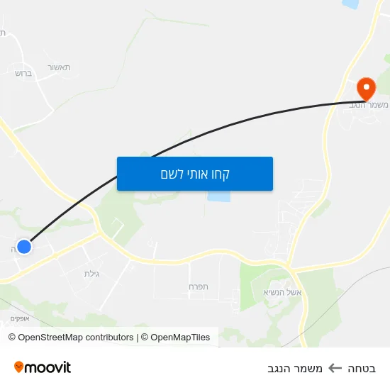 מפת בטחה למשמר הנגב