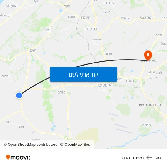 מפת מגן למשמר הנגב