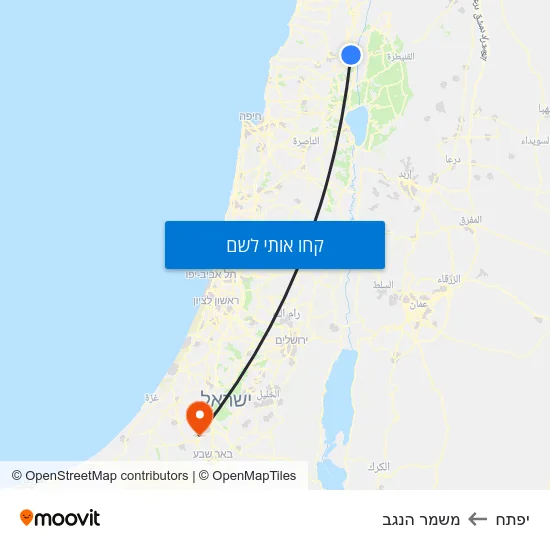 מפת יפתח למשמר הנגב