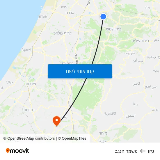 מפת גיזו למשמר הנגב