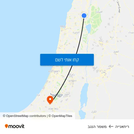מפת ריחאנייה למשמר הנגב