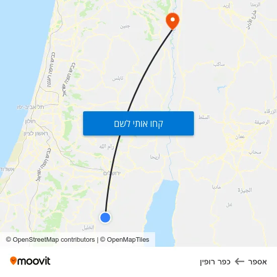 מפת אספר לכפר רופין