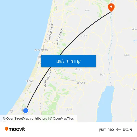 מפת איבים לכפר רופין